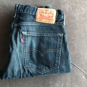 Levi’s Distressed blue jeans